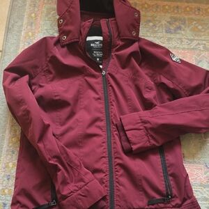 Hollister Burgundy Zip-Up Jacket